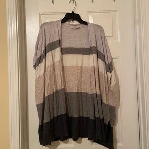 Loft colorblock cardigan. Neutral colors size L/XL